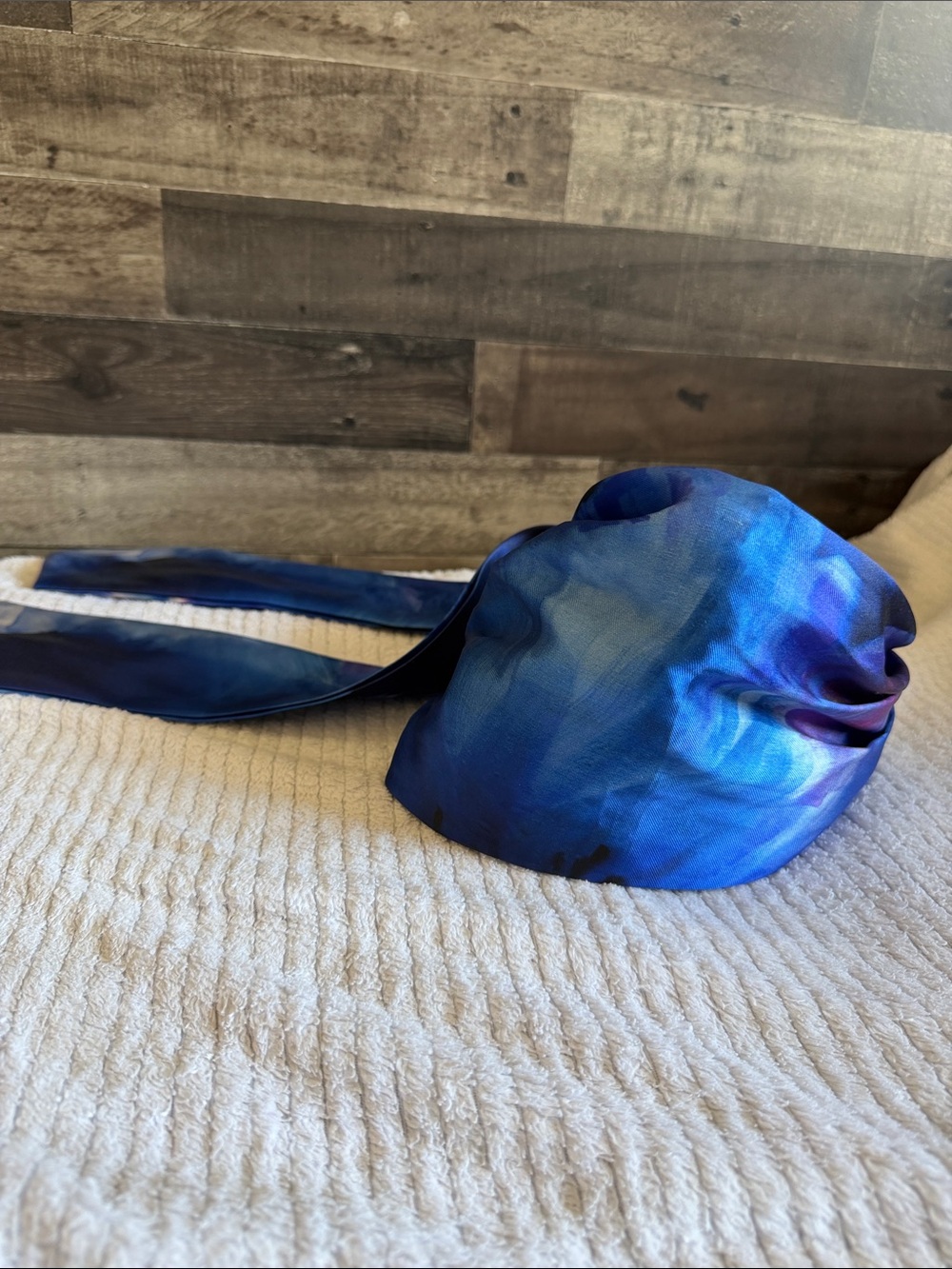 Eugenia Kim Gigi Blue Tie-Dye Headscarf